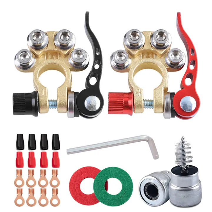 2Pcs%2012V%2024V%20Automotive%20Car%20Top%20Post%20Battery%20Terminals%20Wire%20Cable%20Clamp%20Quick%20Release%20Terminal%20Connectors%20Positive%20&%20Negative%20-%20Image%208