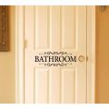 Bathroom Decal - Door Sticker - Bathroom with scrolls Wall Decal - Bathroom Decor. 