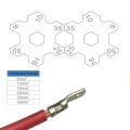 HX-50B cable crimper cable lug crimping tool wire crimper hand ratchet terminal crimp pliers for 6-50mm2 1-10AWG wire cable. 