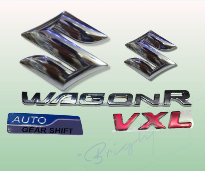 Suzuki WagonR Vxl monogram complete set 5 pcs | Emblem| Logo