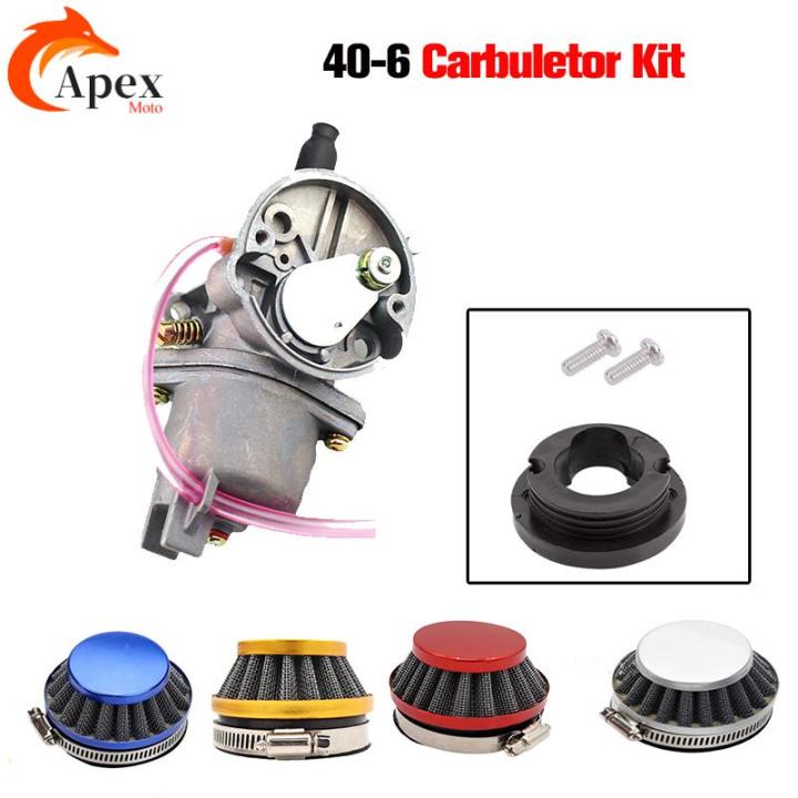 Pocket Bike 47cc 49cc 40-6 engine carb carburetor 2 stroke for Mini ...