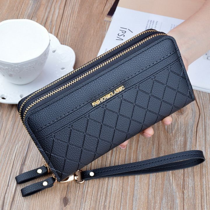 Simple%20Pu%20Leather%20Wallet%20for%20Women%20Tassel%20Coin%20Purse%20Card%20Holder%20Designer%20Women's%20Wallet%20Double%20Zipper%20Female%20Clutch%20Money%20Bags%20-%20Image%202