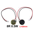 1X 8 Ohm 8R 0.5W Mini Ultra-thin Horn Speaker Diameter 20mm 23mm 28mm 30mm 36mm 40mm 50mm 57mm Loudspeaker W/ P2.0 Termina Wire. 