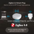 Powered By Tuya WiFi/ZigBee 3.0 Smart Plug EU Socket Outlet 16A/20A Power Monitor Timer Remote Voice Control Alexa  Home. 