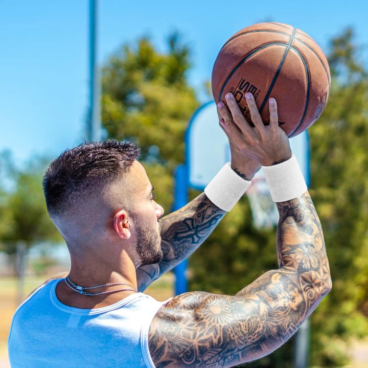 AOLIKES%201PCS%20Wrist%20Sweatbands%20Tennis%20Wrist%20Bands%20Absorbent%20Sweatbands%20for%20Football%20Basketball%20Running%20Athletic%20Sports%20Tennis%20-%20Image%207