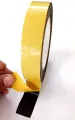 Black Hair Wig Double Sided Adhesive For Hair Extension 1 inch × 20 Meter Length. 