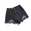 Korean Denim Holes Shorts For Women  Fashion High WaistWide Leg Short Jeans Female Designer Casual Street Short 2026 New. 