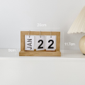 Vintage elegant simple study desk table, wooden desk calendar, minimalist home office desk calendar ready to ship. 