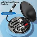 PD 60W Multifunctional USB Type C Data Cable Set Fast Charging For IPhone Xiaomi Samsung Infinix Vivo Tecno Charger Storage Box Adapter Card Pin Travel Box. 