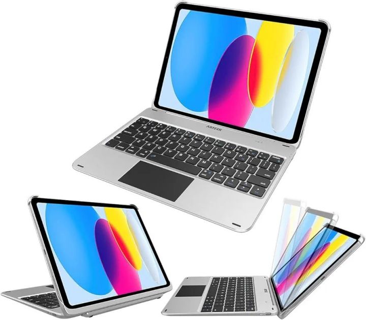 Artek Hb329T iPad 10 Gen 10.9-inch Keyboard Case with Trackpad, Arteck Bluetooth
