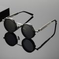 Punk ND9 Anti-UV Sunglasses Round Retro Adjustable Dimming Sunglasses with Glasse Case 9 Level Dimming Anti-UV Glasses Driving.