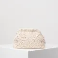 Pattern hollow woven bag, simple clutch bag, Bohemian clip bag, holiday casual straw purse, beach bag (random pattern). 