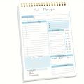 52 Daily Planner Sheets 6.5x10in Spring-Bound Notepad Planner Weekly Planner & Notebook & Schedule Organizer Stationery products. 