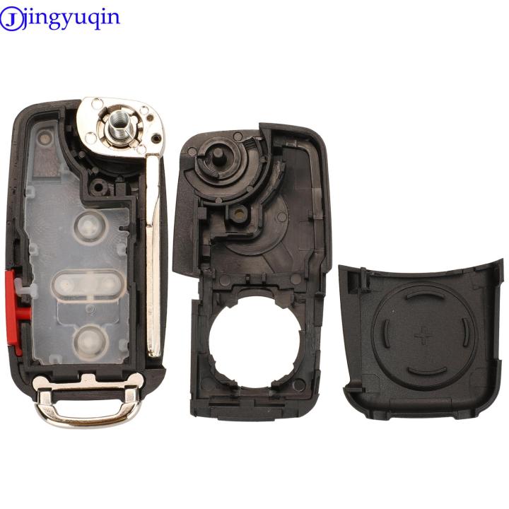 Jingyuqin%202/3/4/5%20Buttons%20Folding%20Remote%20Car%20Key%20Case%20Shell%20For%20VW%20Sharan%20Tiguan%20Golf%20Sagitar%20Polo%20MK6%20Touareg%20-%20Image%206