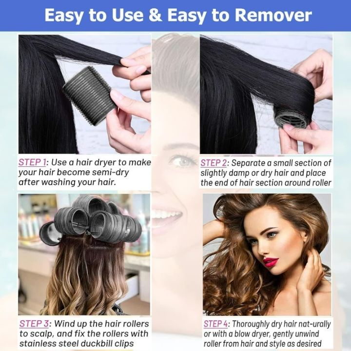 Hair%20Rollers%20Set%2012%20Self-Grip%2064MM%20Jumbo%20Rollers%20&%2012%20Duckbill%20Clips%20-%20Ideal%20Salon%20&%20DIY%20Hairdressing%20Tools%20for%20All%20Hair%20Lengths%20-%20Image%204