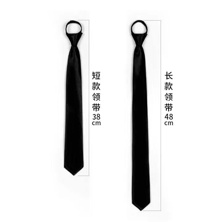 Super%20Slim%20Zipper%20Tie%205cm%20Black%20Satin%20Black%20Solid%20Ties%20Fashion%20Men%20Skinny%20Narrow%20Necktie%20for%20Wedding%20Party%20-%20Image%202