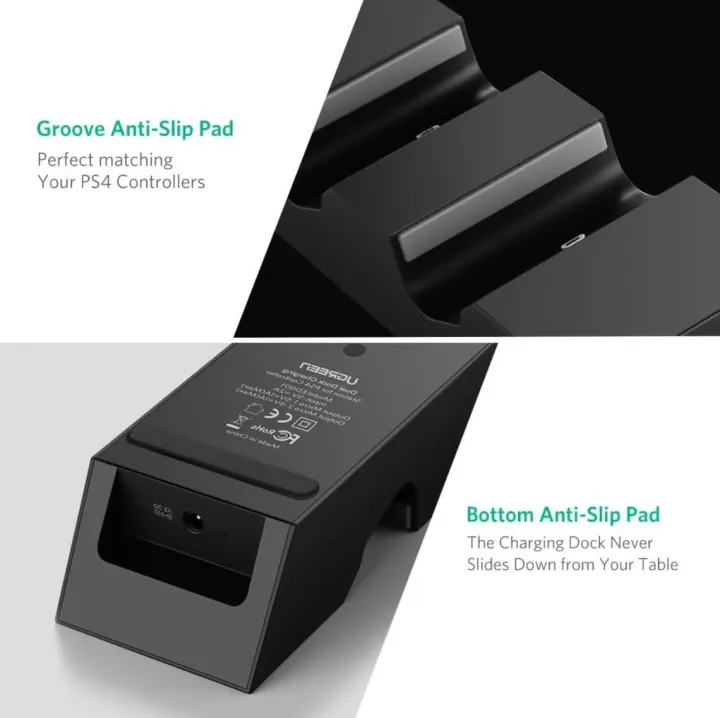 UGREEN%20Charger%20For%20PS4%20Controller%20PS4%20Charging%20Station,%202.5%20Hours%20Full%20Charge%20For%202%20Controllers,%20DualShock%204%20Charger%20Dock%20For%20PlayStation%20PS4%20Slim,%20PS4%20Pro%20Controller%20(5FT%20Cable%20With%20AC%20Adapter)%20-%20Image%205