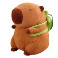 15-30cm Turtle Backpack Capibara Plushies Kawaii Strawberry Hat Capybara Plush Toys Simulation Stuffed Animals Kids BirthdayGift. 