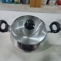 Kiam Classic Aluminum Heavy Thick Base Belly Shape Saucepan With Induction Bottom 24 CM.
