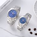 Senkq fashion stainless steel band quartz watch round waterproof wrist watch men and women LH-11. 