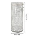 Stainless Steel BBQ Grill Basket Wire Mesh Cylinder Portable Round Grill Basket Barbecue Rack Outdoor Camping fumigator tasty. 