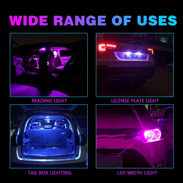 10PCS%20W5W%20LED%20T10%20Car%20Light%20COB%20Glass%20Housing%20Auto%20Automobiles%20Wedge%20License%20Plate%20Lamp%20Interior%20Dome%20Reading%20Light%20t10%20DRL%20Bulb%20-%20Image%205