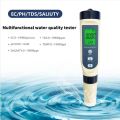 5-in-1 Water Quality Tester, PH / TDS / EC /Salinit/Temperature Water Quality Tester, Water Testers with Back light | High Accuracy 0.01 PH | Mini Water Meter Quality for Drinking Water Hydroponics. 