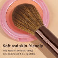MAANGE Double Head Foundation Nose Contour U-Shaped Makeup Brush Easy Modification of Nasal Shadow Flawless Facial Makeup Brush. 