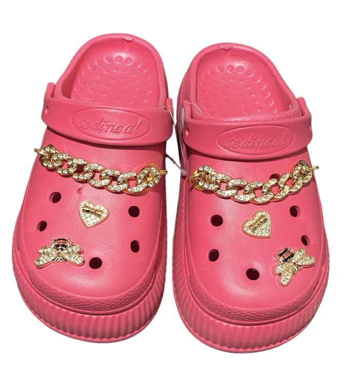Fancy%20Ladies%20Chain%20Crocs%20Slippers%20-1Pairs%20-%20Image%204
