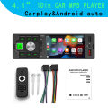 Car Radio Player 1Din 4 "CarPlay Android Auto Mirror Car Media Player Touch Screen Bluetooth TF AUX USB TypeC Charging FM60. 