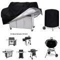 Black Gray, Outdoor Barbecue Cover, Waterproof, Durable Barbecue Cover, Rainproof, Outdoor Barbecue Charcoal Grill Cover. 