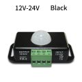 DC 12-24V PIR Motion Sensor Switch - Adjustable Delay Infrared Human Detection Ideal for LED Lights and Wardrobe Strip.