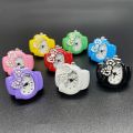 Kawaii Sanrio Hello Kitty Watch Ring Cute Kt Cat Bow Rhinestone Clock Ring Watches Girls Jewelry Kids Toys Gifts. 