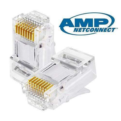 AMP Cat6 Rj45 Pure Copper Original Connectors Box (100pcs)