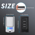New Mini LCD Electronic Digital Pocket Scale Jewelry Gold Weighting Scale Gram Balance Weight Scales As Car Key Weighing Scales. 