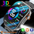 LIGE New 2.2-inch 3D Curved Screen Smart Watch With LED Light Heart Rate Health Monitor Smartwatch BT Call Sport Fitness Watches.