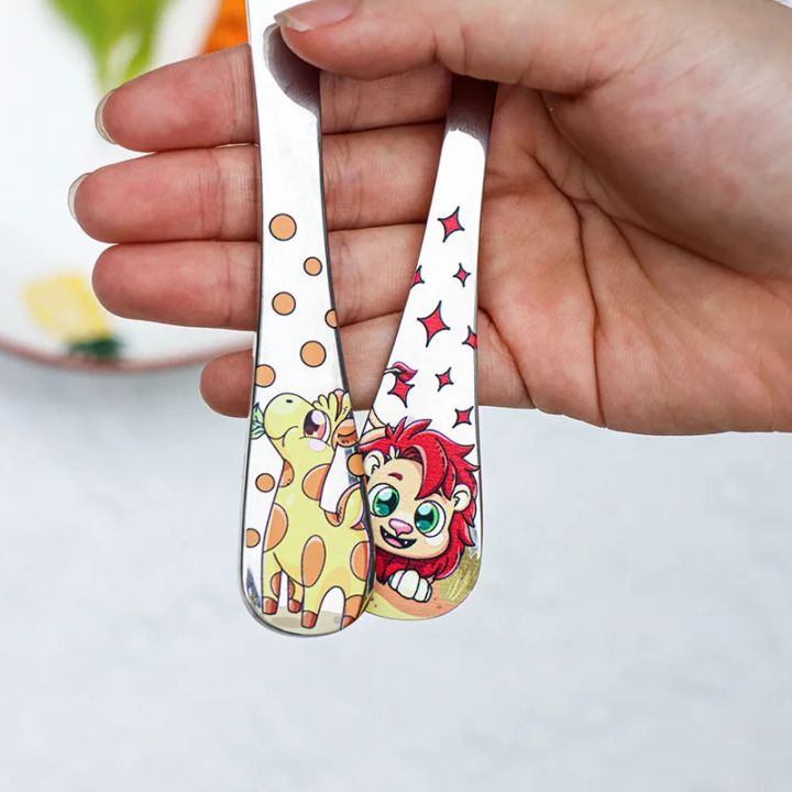 Stainless%20Steel%20Children%20Spoon%20Fork%20Animal%20Cartoon%20Car%20Dinosaur%20Rabbit%20Cute%20Fork%20Children%20Kids%20Cutlery%20Set%20Tableware%20Dinnerware%20-%20Image%205