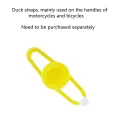 Small Yellow Duck Put A Helmet Sunglasses Propeller Duckling Car Cute Decoration. 