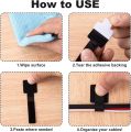 New Reusable Cable Ties Ties Self-Adhesive Power Cord Cable Holder Adjustable Cord Storage Desktop Organiser Manager. 