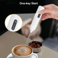 Electric Milk Frother Mini Coffee Whisk Mixer Wireless Milk Foamer Maker Type-C Rechargeable Egg Beater Handheld Stirrer Blender.