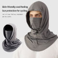 Outdoor Sports Sun Protection Mask Hat All-in-One Summer Fishing Sun Hat Full Face Ice Silk Breathable Scarf Driving and Cycling. 