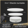 3 in 1 Electric Rotating Display Stand 360 Degree USB/Battery Turntable Holder Jewelry Display Stand Base for Photography Shoot.