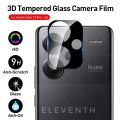 for Xiaomi Redmi Note 13 Pro Plus + 5G 9H Tempered Glass Camera Protector - Black. 