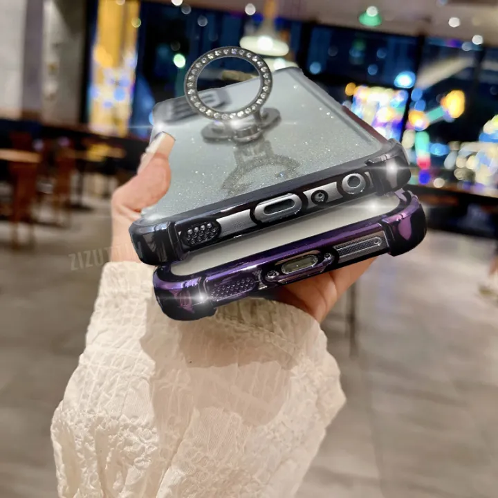 Gorgeous%20Round%20Jewelry%20Glitter%20Luxury%20Ring%20Phone%20Holder%20Case%20On%20For%20%20Redmi%20A5%204G%20Girl%20Woman%20Used%20Anti-knock%20Stand%20Cover%20-%20Image%206