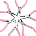 Mini Pliers Diagonal Round Bent Needle Nose Handcraft Beading Insulated Cutter Pliers For Jewelry Making Tools. 