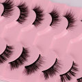 Z'LRAQI BEAUTY half eye 10 pairs Fox eye makeup False eyelashes Sweet cool style suitable for light makeup. 