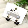 Beautiful swan golden duck earrings with zarcon tops for girls and woman. 
