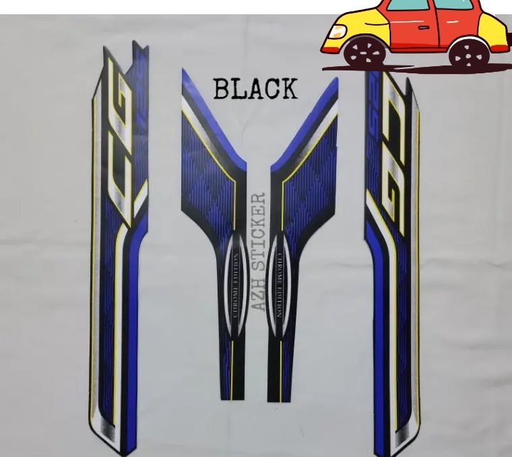 tanki tapay sticker special edition 2024 model Honda cg125 complete set