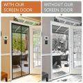 Magnetic Door Screen Automatically Closing Breathable Netting, Insect And Mosquito Resistant, Perfect for Different Room Designs.