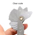 Stainless Steel Radius Gauge Set - Fillet Gauge Tool for Measuring Radius. 